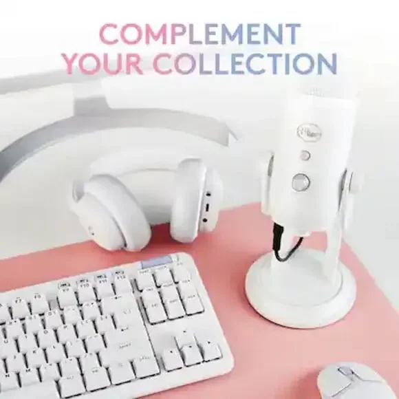 NEW Logitech Blue Yeti USB Microphone White Mist Streaming Gaming Podcast Mic - Picture 8 of 14